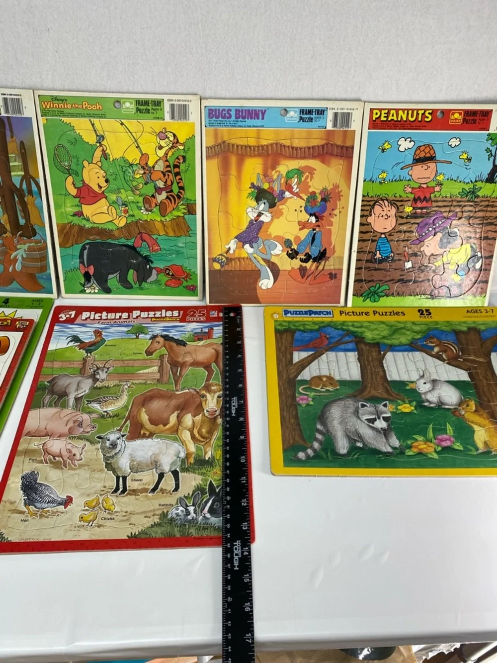 Vintage Assortment 13 Puzzle Variety Brands Puzzle Patch Golden Disney Playskool